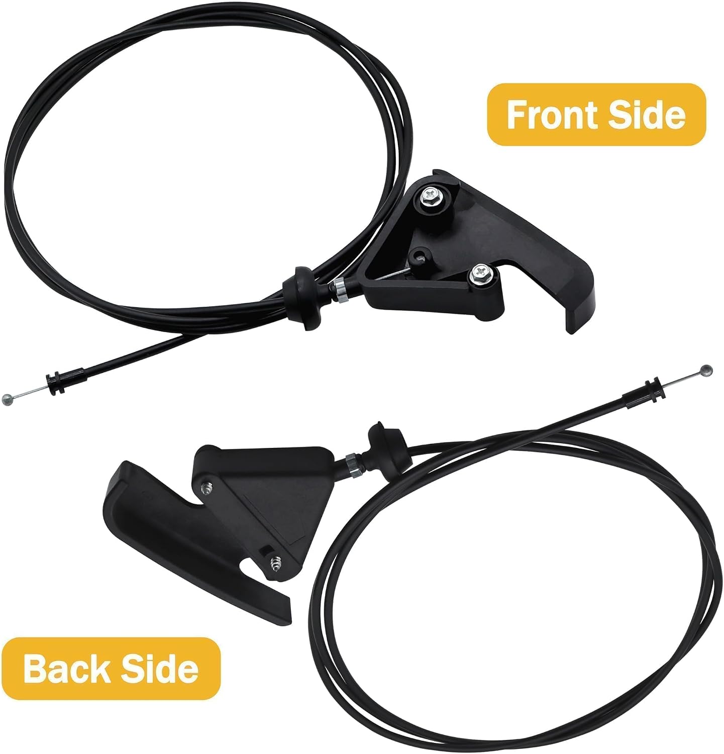 912-086 Hood Release Cable & Pull Handle Compatible with Dodge Ram 1500 2500 3500 1994-2005 for Pickup Truck Hood Latch Cable Replace 55076343 55075422 55275849AA