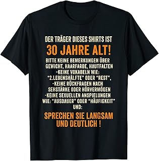 Geschenk zum 30. Geburtstag: Traeger 30 lustiges T-Shirt
