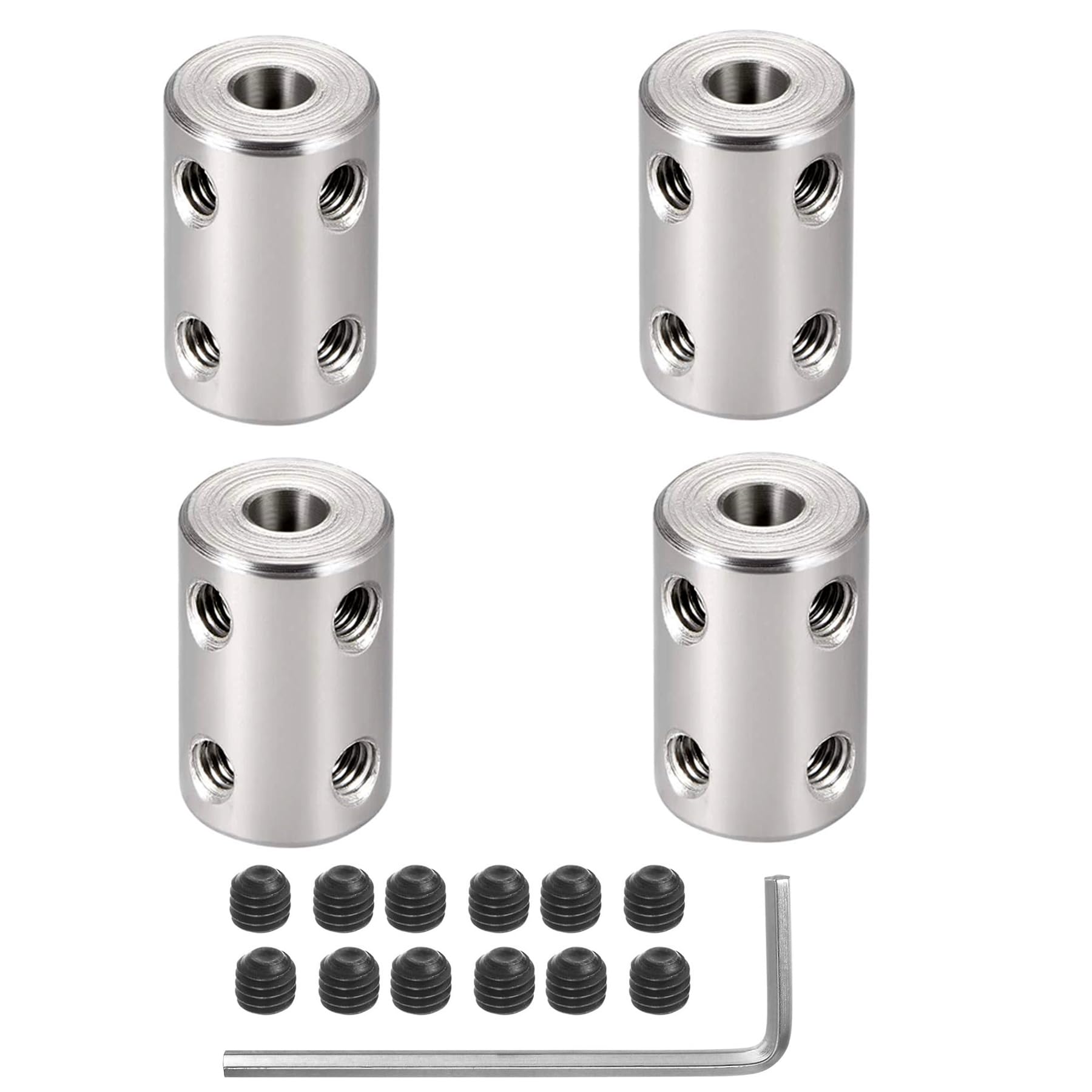 Snapklik.com : 4Pcs 3.17mm To 3.17mm Rigid Motor Shaft Coupling Coupler ...