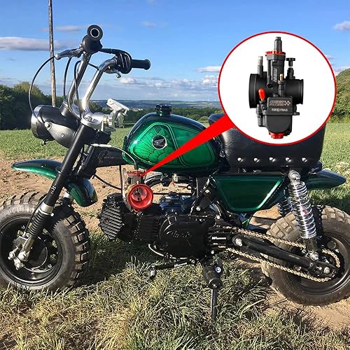 Miniatura 10 de NIBBI Carburador PWK28mm, apto para motor de motocicleta de 200 cc a 250 cc con chorros de carbohidratos para motocross, mini bicicleta, pit bike