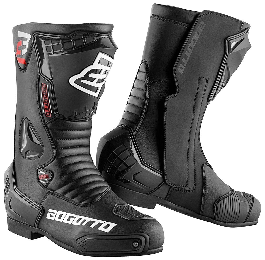 Bogotto Losail Bottes de moto, noir, 44