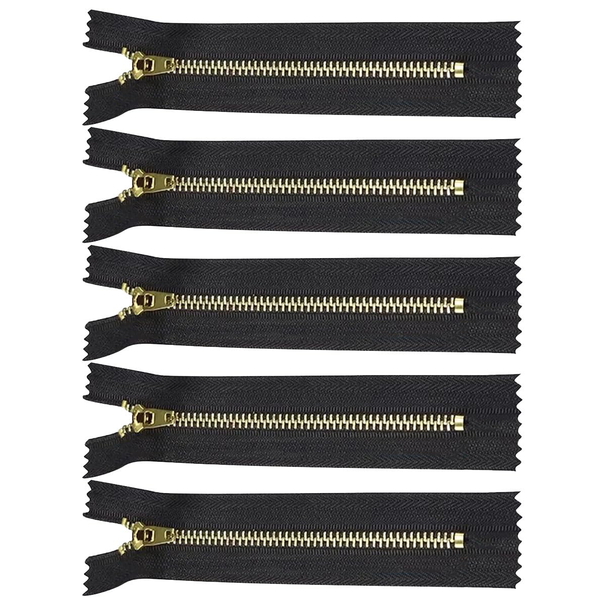Fermeture éclair 13 cm de rechange pour réparer un zip cassé sur un manteau ou une veste noire