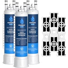 Water & Air Filter Compatible with Frigidaire FPPWFU01 FRGPAAF2, 3 Pack
