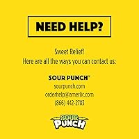 Vista 9 de Sour Punch Pajitas, dulces masticables suaves con sabor agridulce, bandeja, frambuesa azul, 2 onzas (paquete de 24)