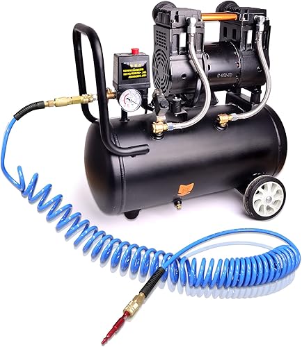 Miniatura 5 de GASHER Manguera de aire de retroceso de poliuretano de 1/4" x 25FT con restrictor de curva, acoplador rápido industrial de 1/4" y enchufe