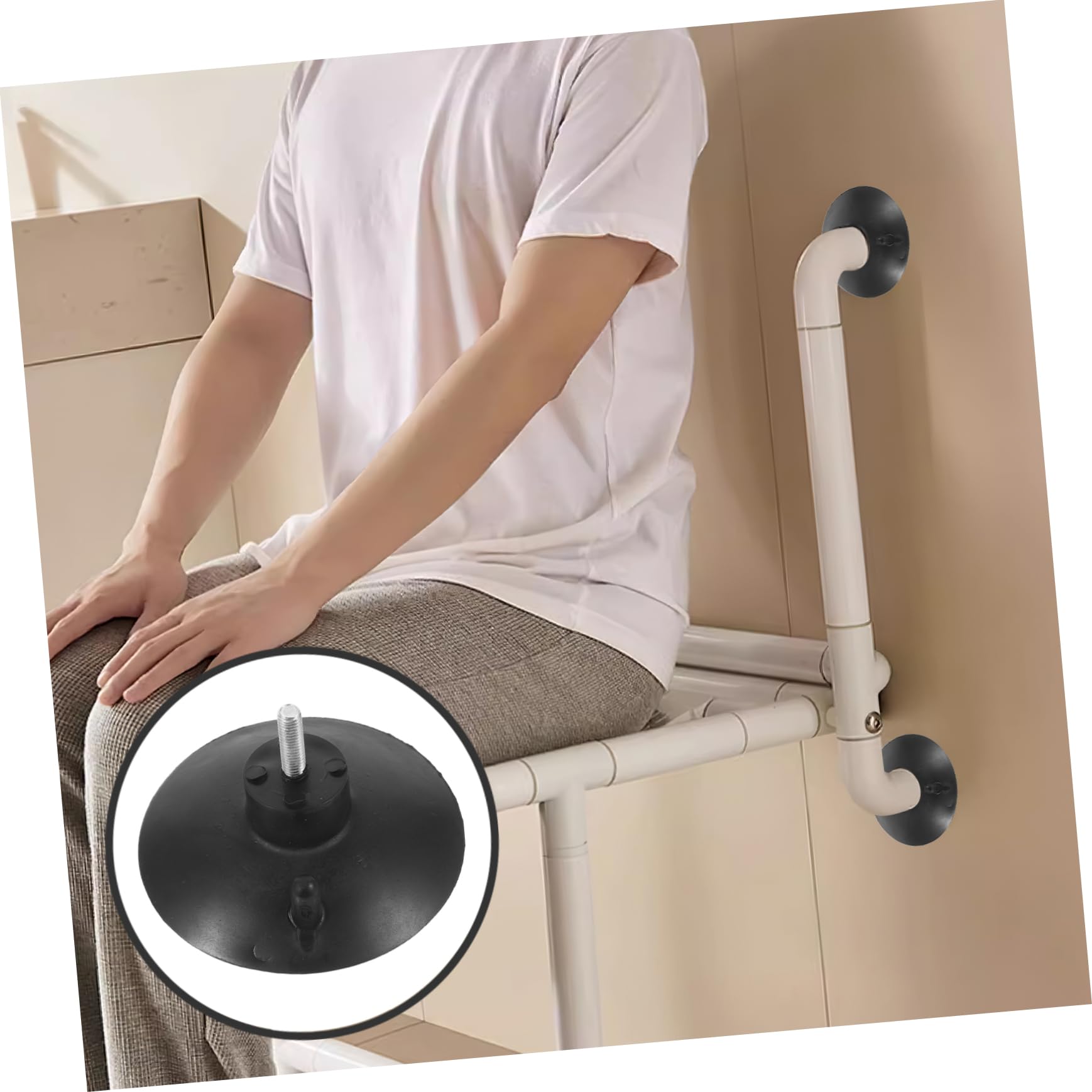PRETYZOOM 16 Stk Ersatzteile für Sicherheitsstühle Toilettenstuhl Sicherheitszubehör Toilettenstuhl Zubehör Büro-Schreibtischzubehör Saugnapfhaken Toilettenhocker-Spitzenkappe Stuhlrollen