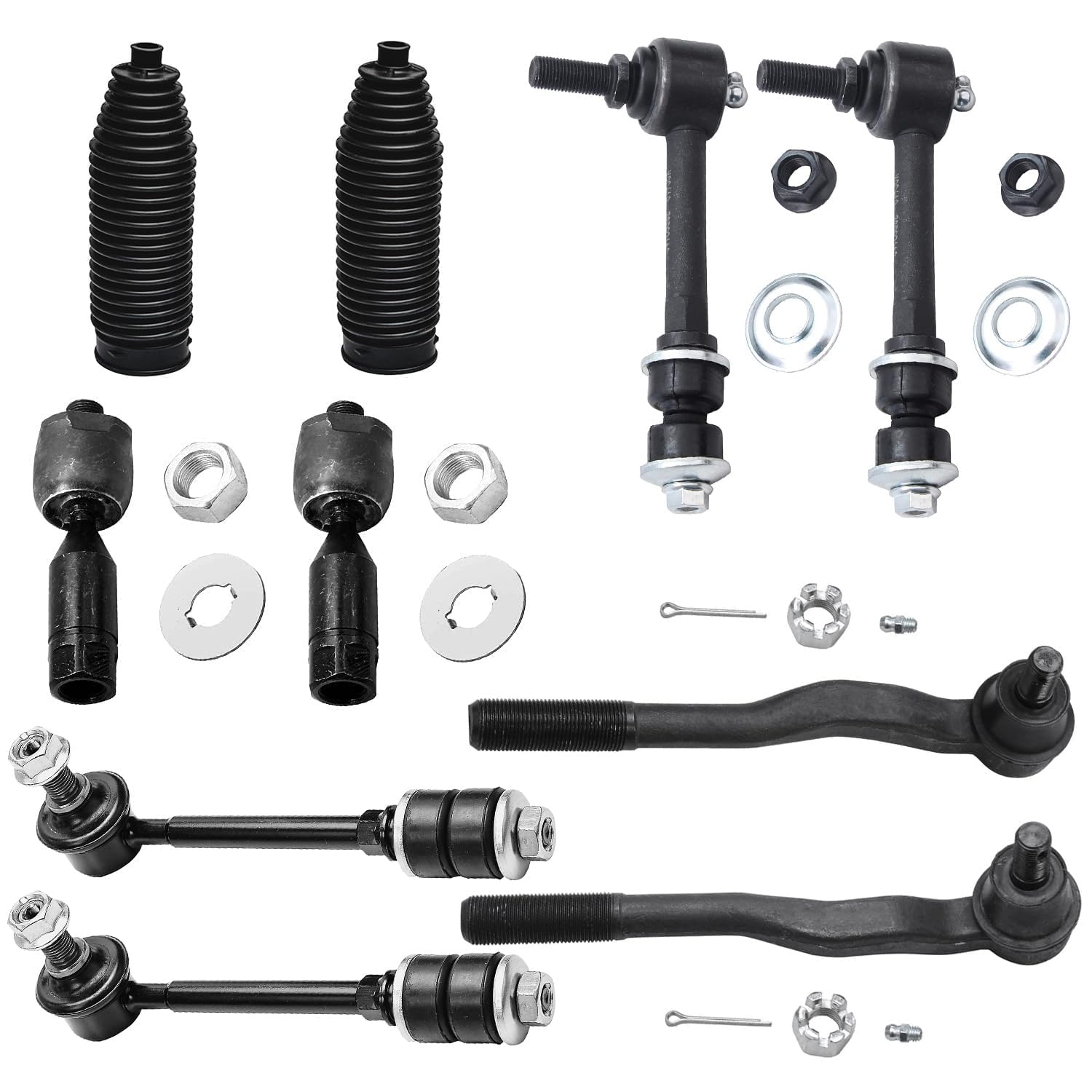 Detroit Axle - 10pc Front Suspension Kit for 1996-2002 Toyota 4Runner
