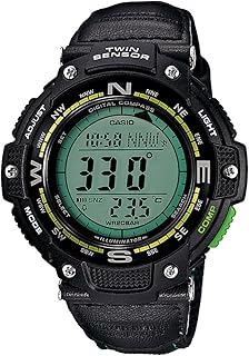 ساعة انتايسر انالوج بعقارب للرجال (MTP-(1374L-7A1VDF مقاس 47 ملم لون بني, أسود