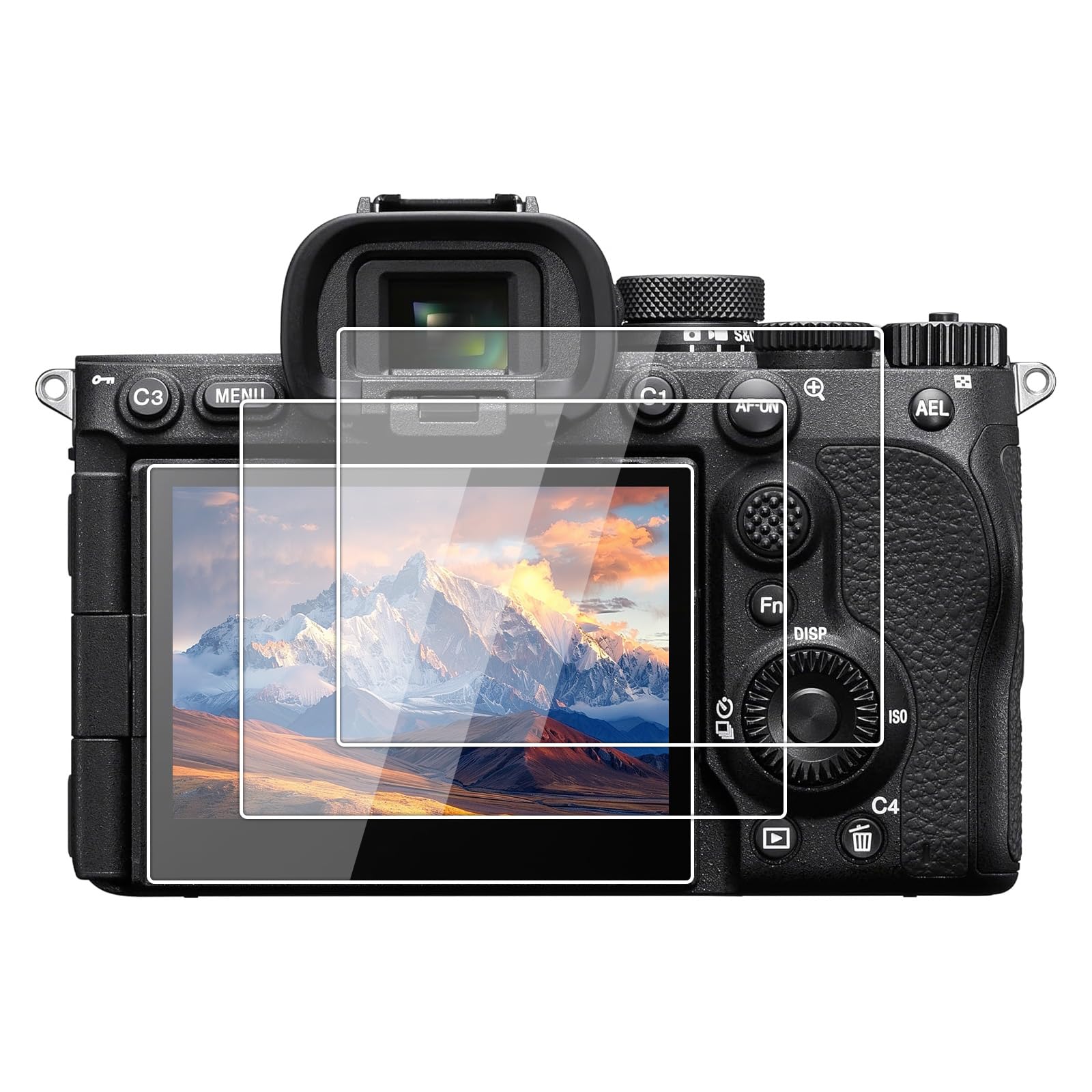 kinokoo Screen Protector for Sony A7R VI/A7 V/A7R V/A1II//A9 III Camera | [3 Pack] 0.25mm 9H Hardness Tempered Glass Film for Sony Alpha 7 V/A7R6/A7M5/A7R5- Anti-Scratch & Easy Installation