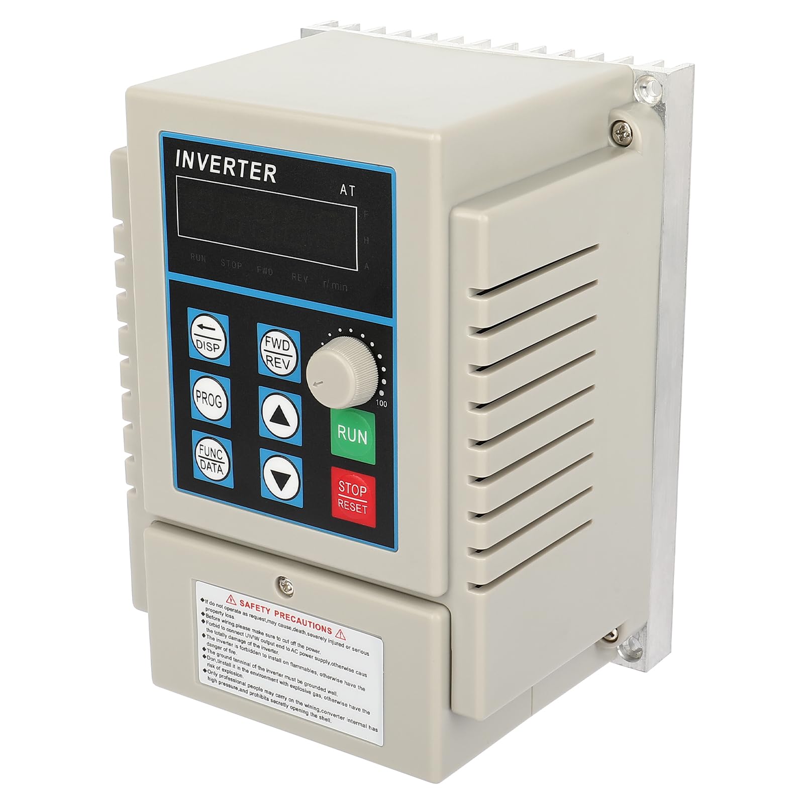 Variable Frequency Drive, 220V 50/60Hz 0.75KW VFD Inverter Converter, VFD Inverter Frequency Converter for Motor Speed Control, Single-Phase Input, 3 Phase Output