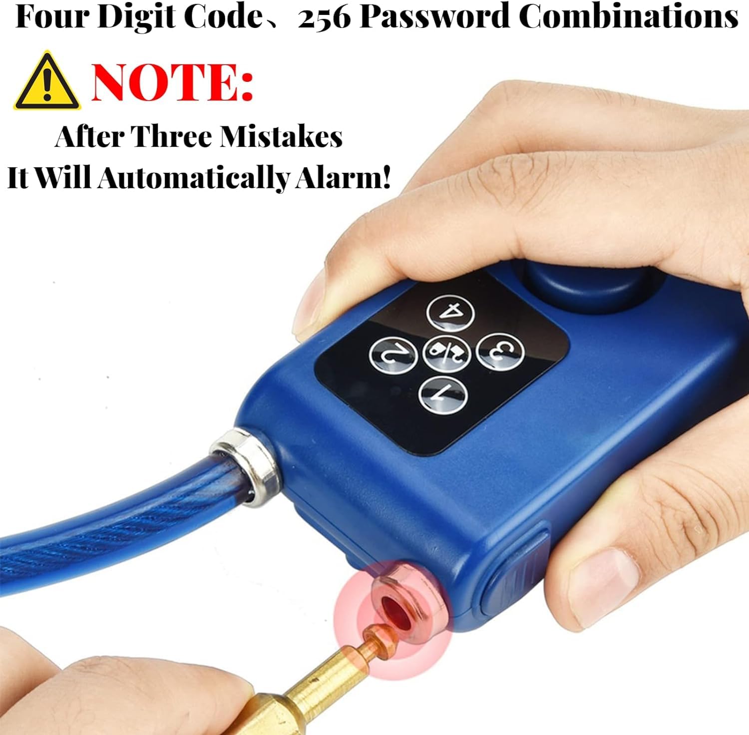 Amazon.com: Chain Lock for Bike with Alarm, Y787 Smart Alarm Lock