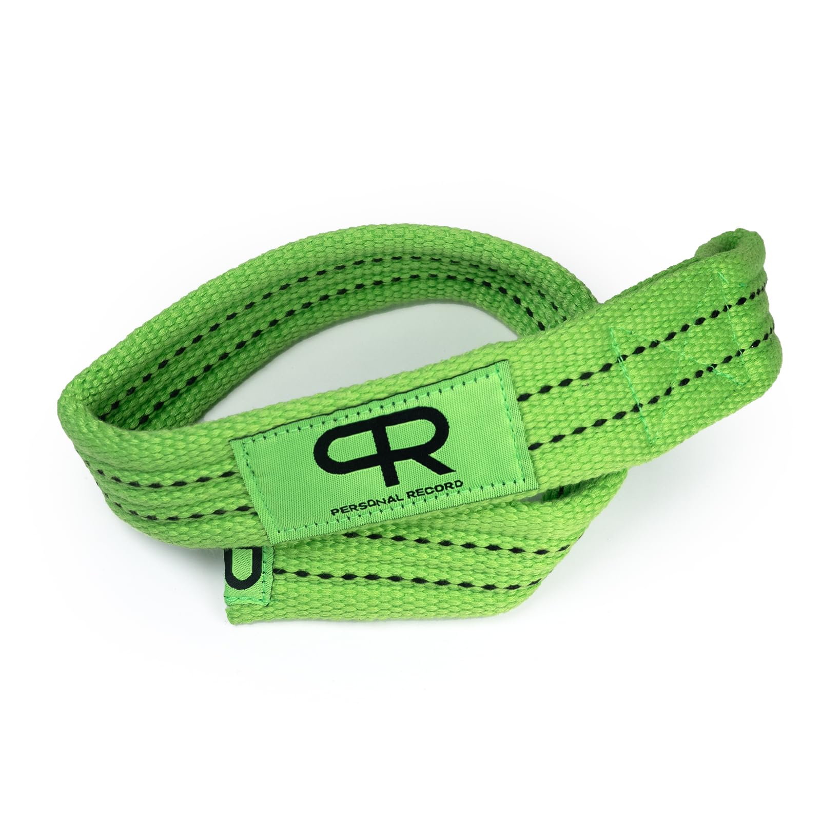 PR Personal Record Heavy Duty Lifting Straps Double Reinforced- Pair (Neon)