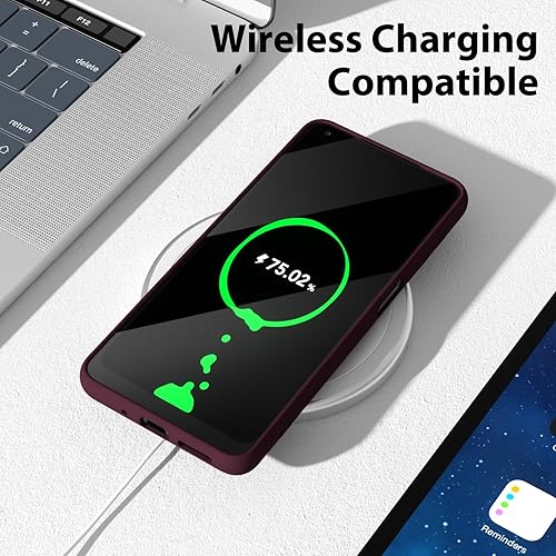 Miniatura 7 de oakxco Funda para teléfono Motorola Moto G Power 2021 de silicona líquida, fina y delgada de gel de goma suave TPU cubierta simple para mujeres y