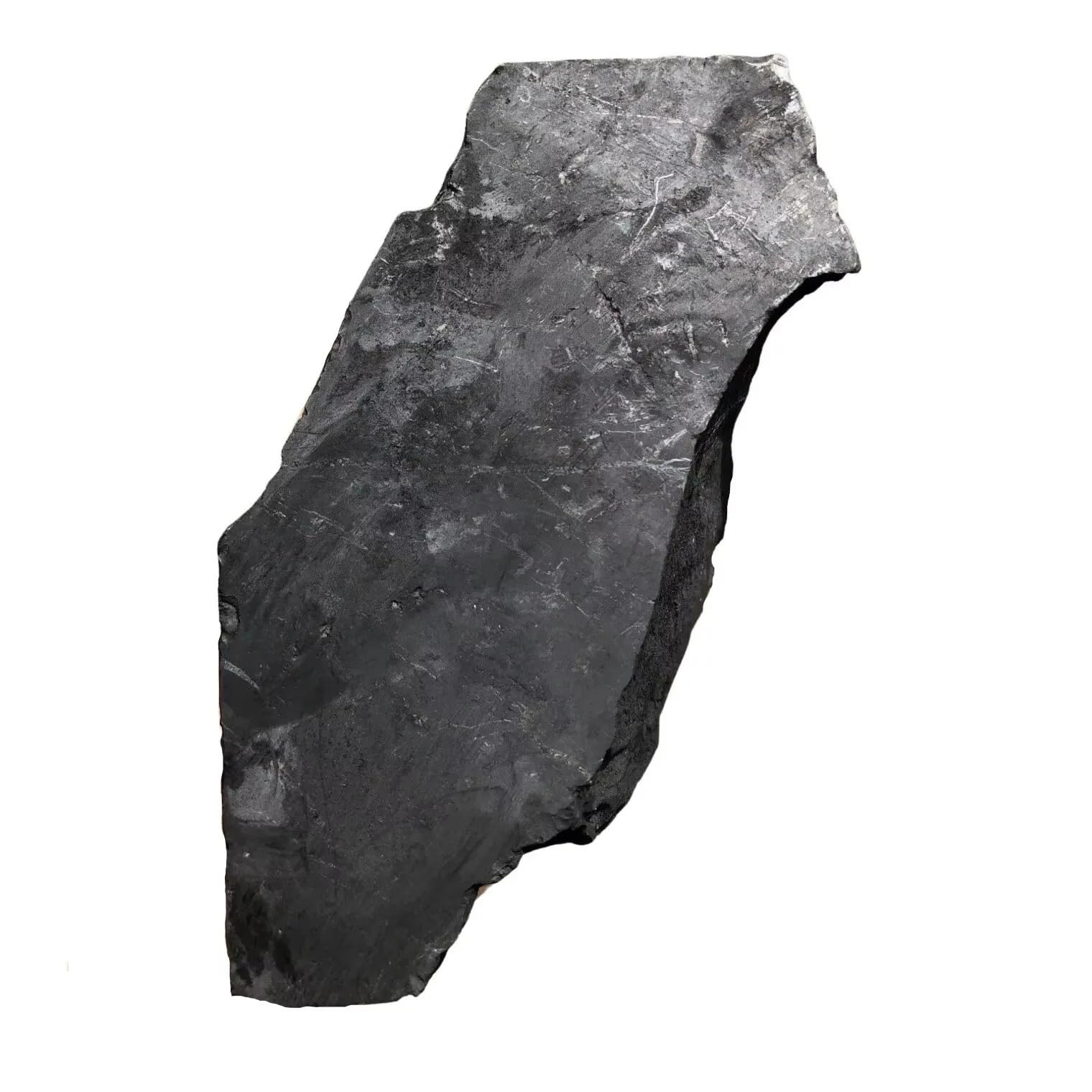 AARTERZZA 1pc 410-500g Crystal Crafts Schungite Gemstone Rock Unpolish Rough Raw Shungite Stone for Decoration