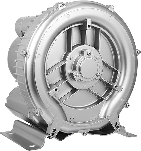 POPETPOP Pump Aquarium Blower Fan Aquarium Air Blower Workshop Ventilation Industrial Vacuum Pump for Small Ponds Silver