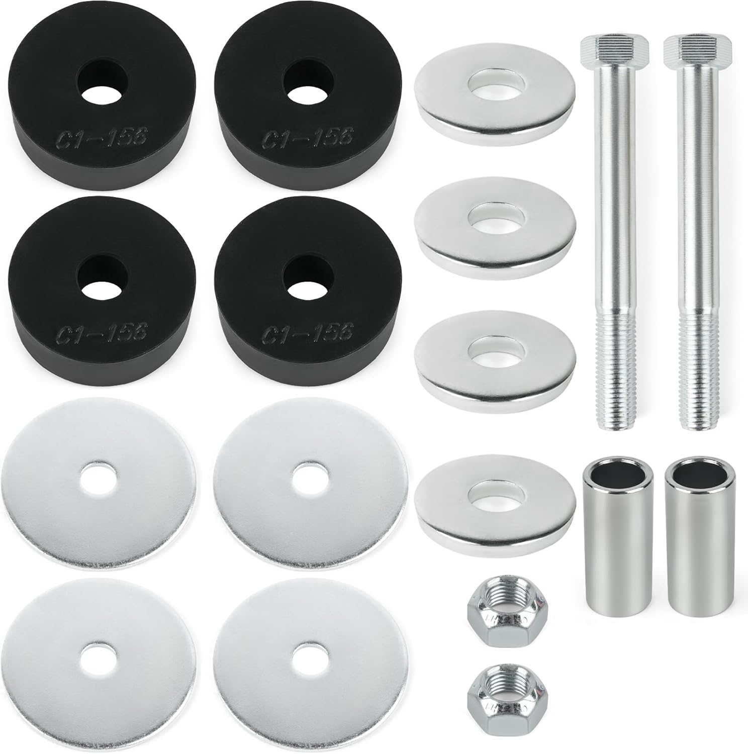 For 1965-1979 Ford 100 150 250 350 2WD Pickup Truck Radiator Core Support to Frame Hardware Pad Kit C4TZ-8125-S