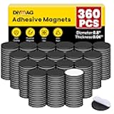 DIYMAG Magnets with Adhesive Backing, 360Pcs Diameter 0.8’’ x 0.04” Fridge Magnet Dot Classroom Must Have Round Magnetic Tape Flexible Sheets for Crafts Whiteboard Refrigerator Easy Peel and Stick