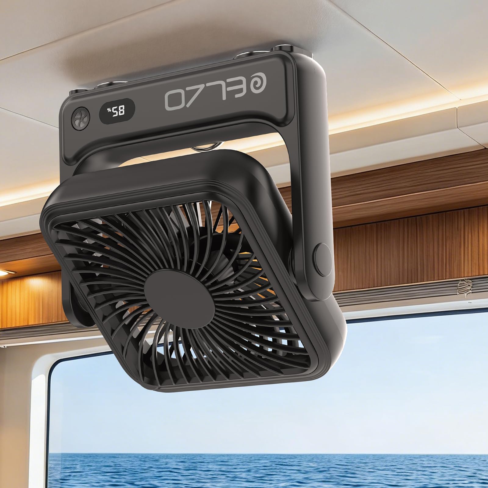 Amazon.com: ELZO Magnetic Travel Fan Cruise Approved Fan, 5000mAh