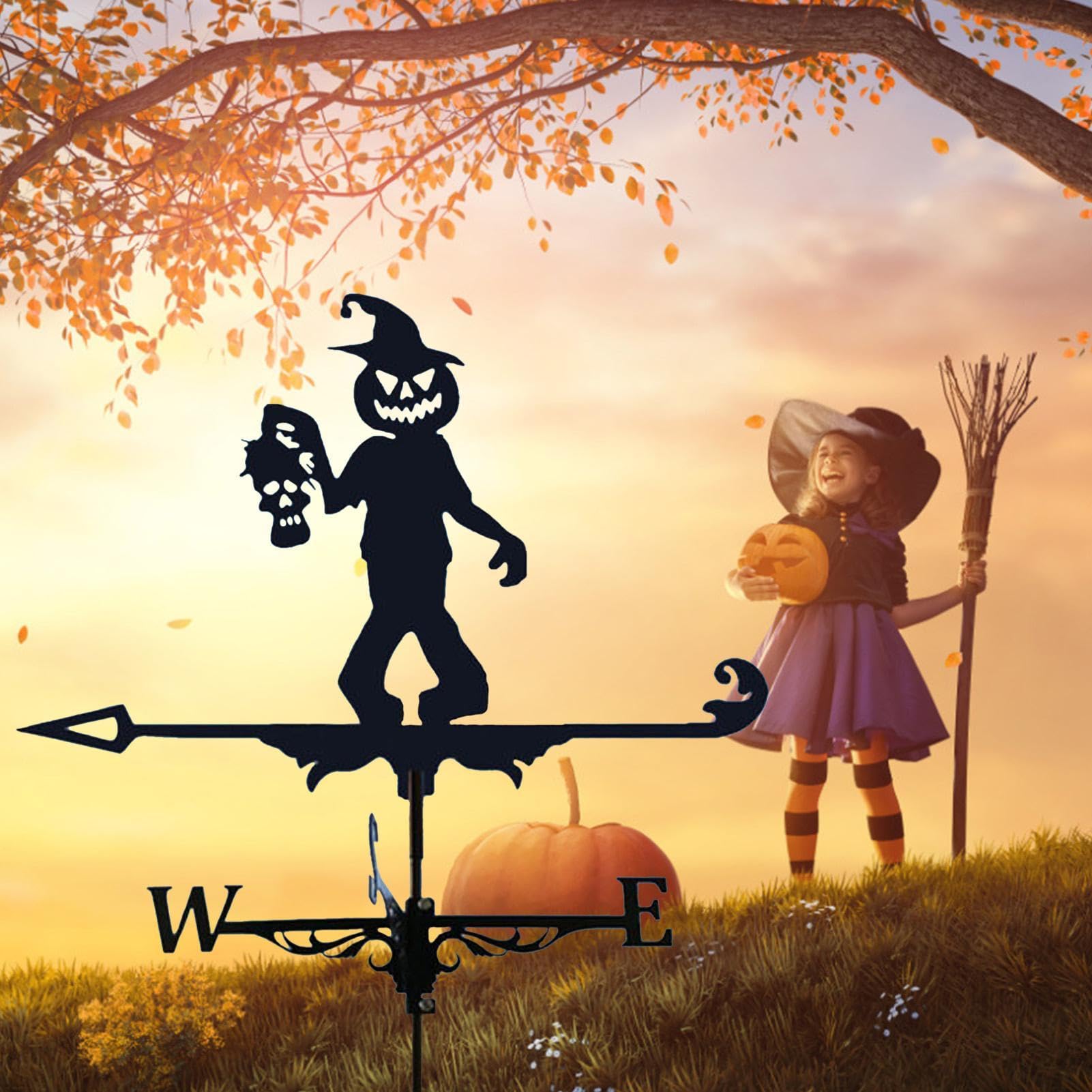 Palette meteorologiche per esterni, in metallo, gotico, Halloween,
