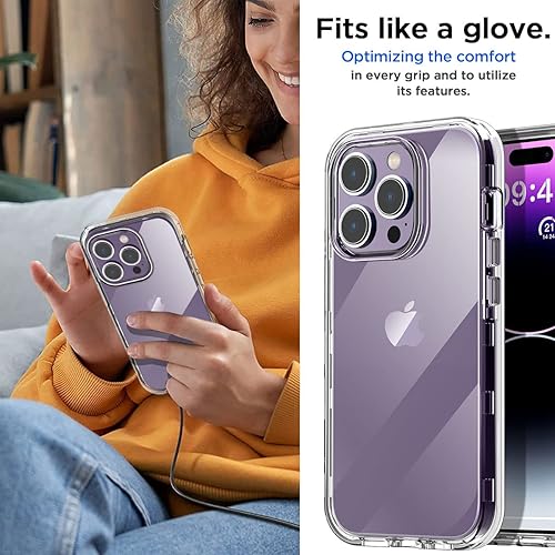 Miniatura 5 de AICase Funda transparente para iPhone 13 Pro Max (6.7 pulgadas), resistente protección contra caídas, cuerpo completo, a prueba de golpes, a prueba