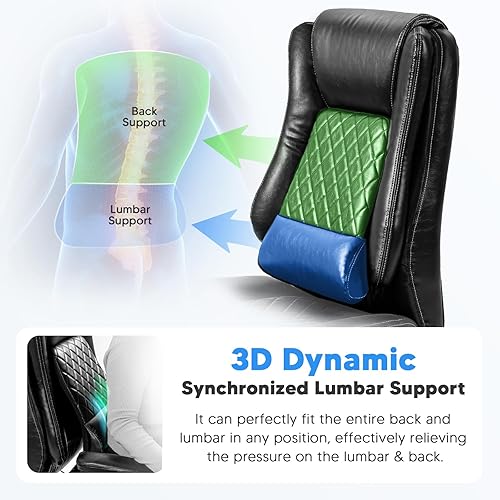 Miniatura 3 de YAMASORO Sillas de oficina ergonómicas cómodas silla de escritorio ejecutiva con reposabrazos ajustables, asiento, inclinación y soporte lumbar 3D,