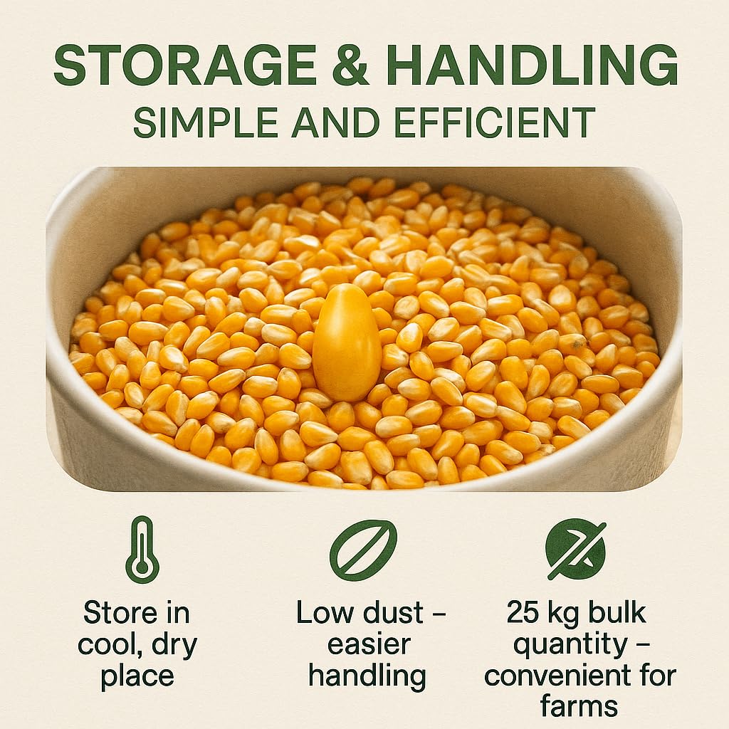 Maïs jaune 30 kg – Grains de maïs entiers de qualité alimentaire pour poules, canards, chevaux et pigeons