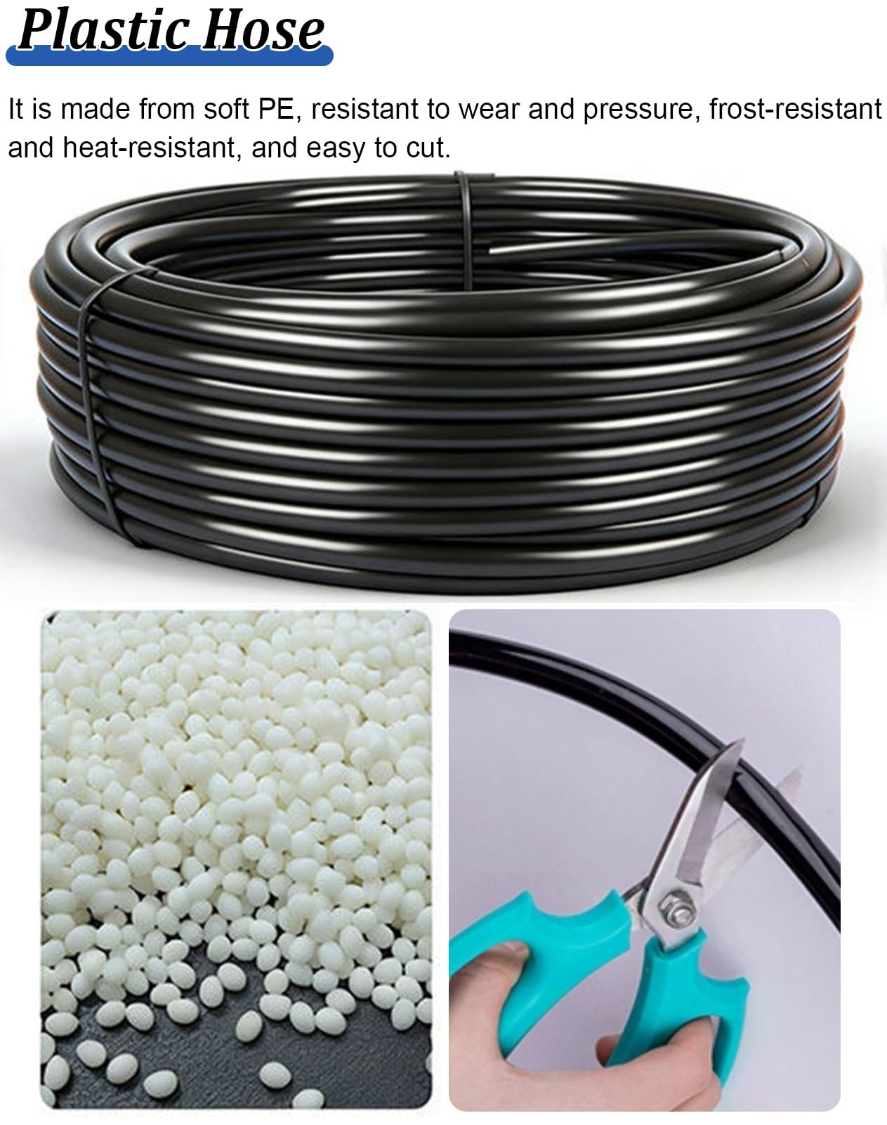 Kit Irrigazione a Goccia System di Nebulizzazione Rinfrescante per Esterni per Giardino, Kit di Irrigazione per Piante in Serra, System di Irrigazione Versatile