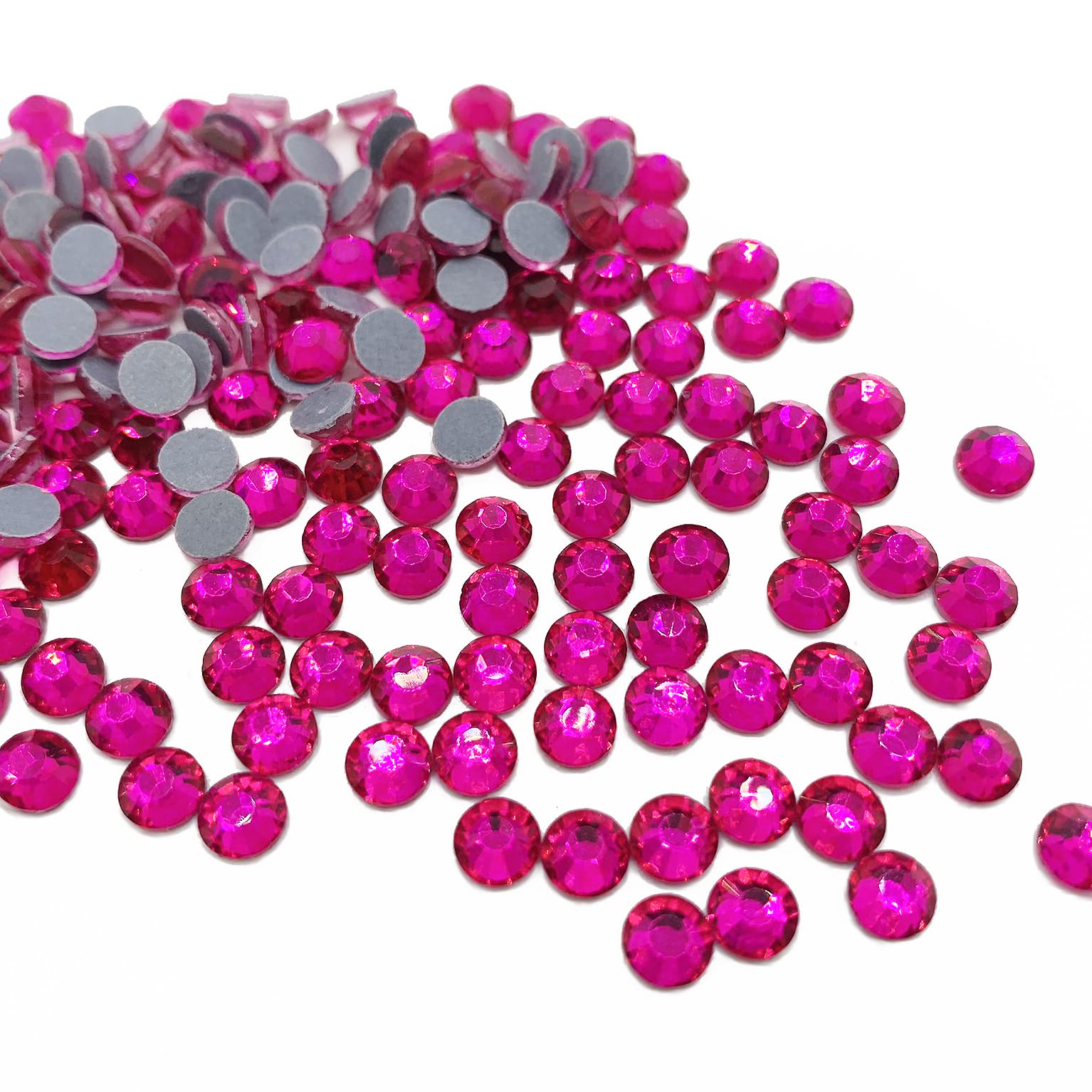 Strass ronds à dos plat Hotfix pour travaux manuels, vêtements, chaussures, sacs, décoration de bricolage, rose AB (SS20/4,8 mm/1440 pièces