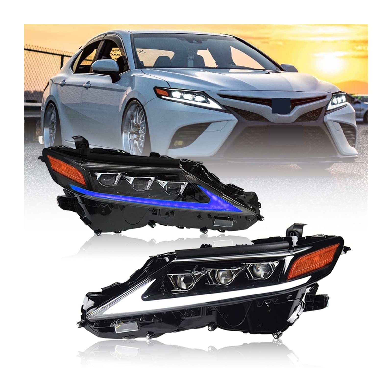 Amazon | カーライト 自動車用 トヨタ カムリ ヘッドライト 2018-2022