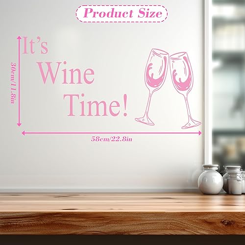 Miniatura 2 de ZCOEVYH Calcomanías de vino, decoración de vino para cocina, calcomanías de pared para copas de vino, calcomanías de pared para despegar y pegar,