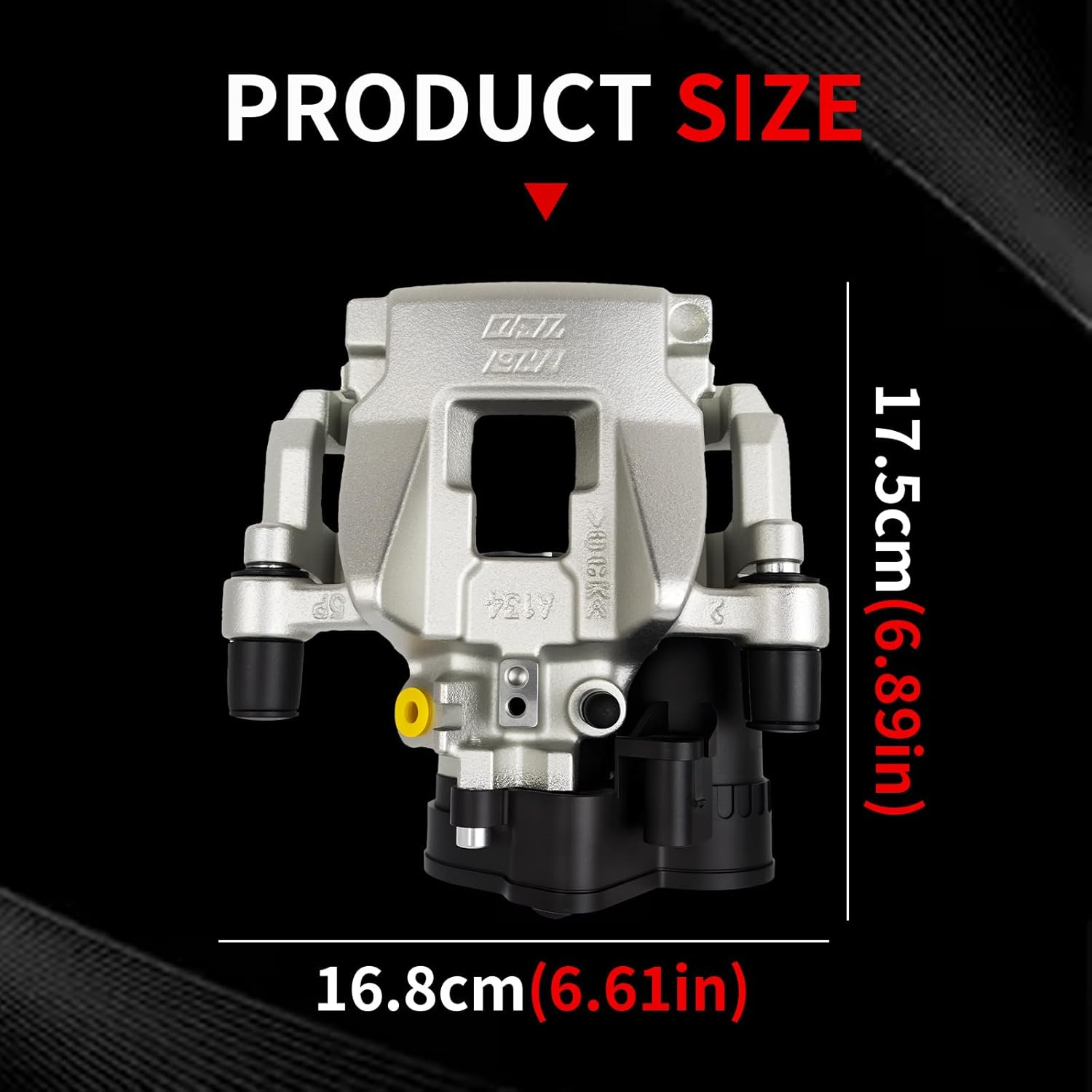 T2H37951 Rear Left Brake Caliper with Electric Motor Compatible with Jaguar XF/XE/F-PACE 2016-2020 Replaces T2H7435 T2H37950