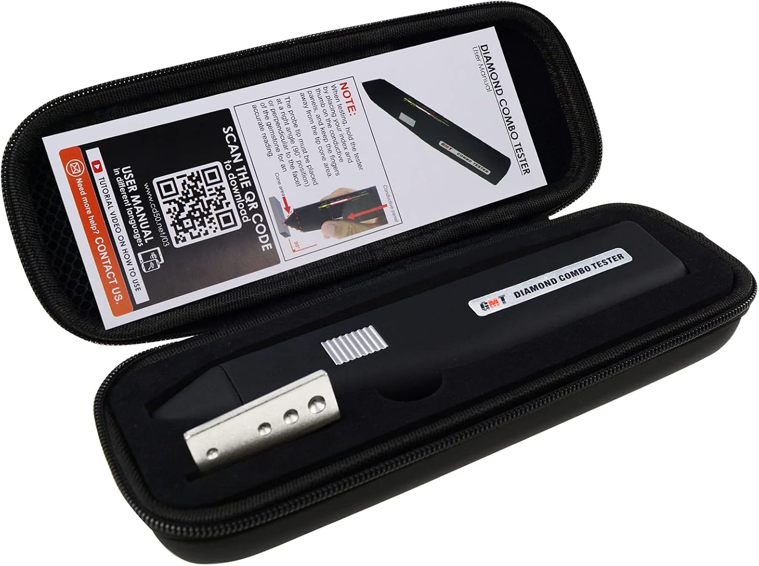 DANOPLUS Diamond & Moissanite Tester Combo - Professional Diamond Detector with Audible & Visual Alarm - High Accuracy & User-Friendly - Ideal for Jewelers, Gemologists & Professionals