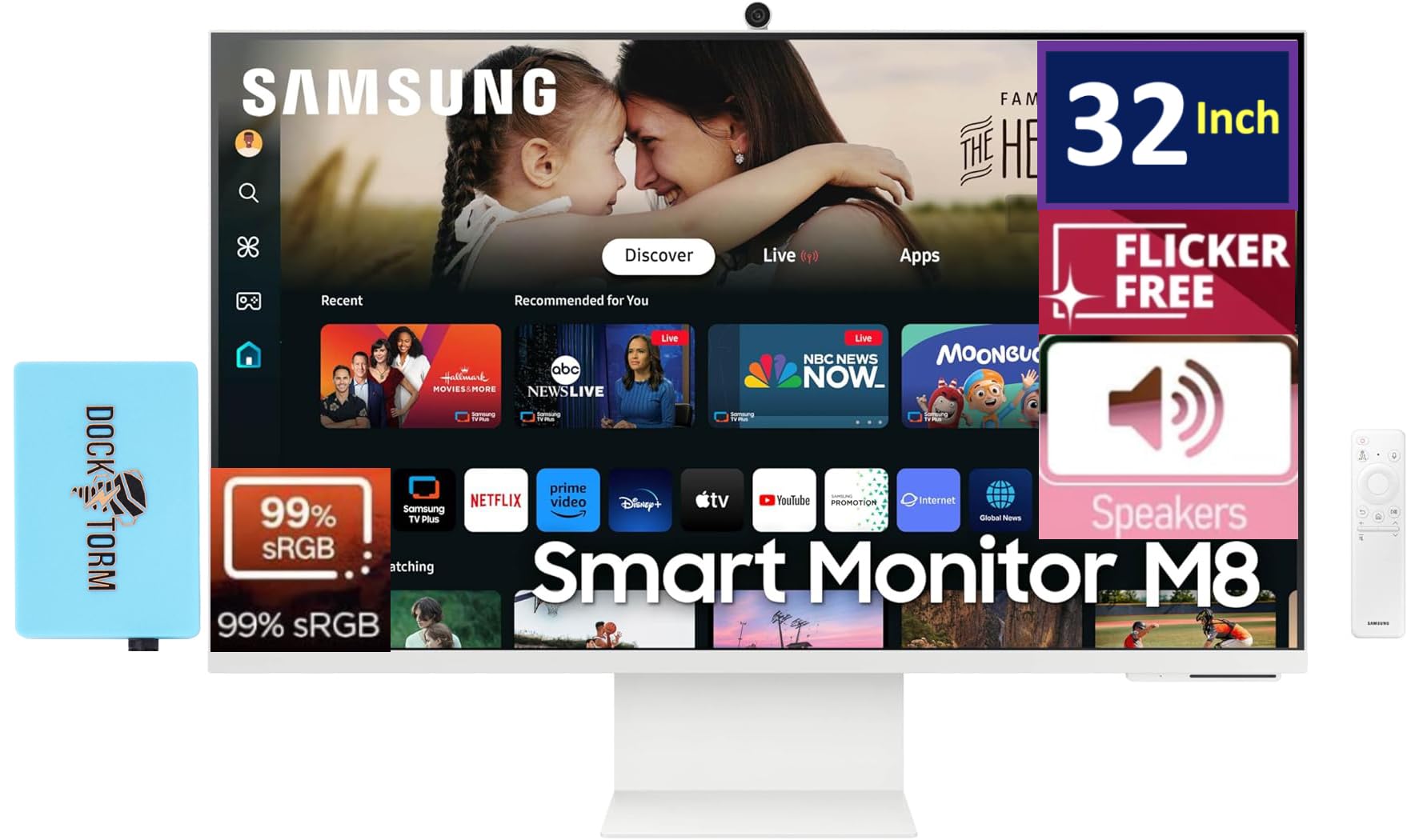 Amazon.com: Samsung 32-Inch M8 (M80D) 4K UHD Smart Monitor with