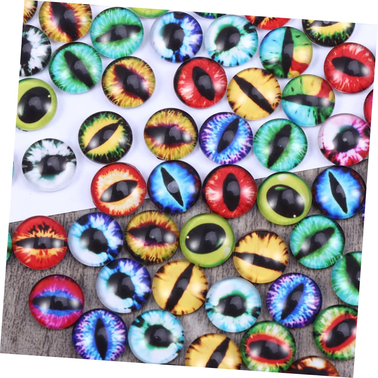 NUOBESTY 400stücke Drachenaugen Bunte Glas-kristall-schnappknöpfe Für Armbänder Und Schmuckherstellung Vielseitig Einsetzbar Für Bastelprojekte Und Dekoration