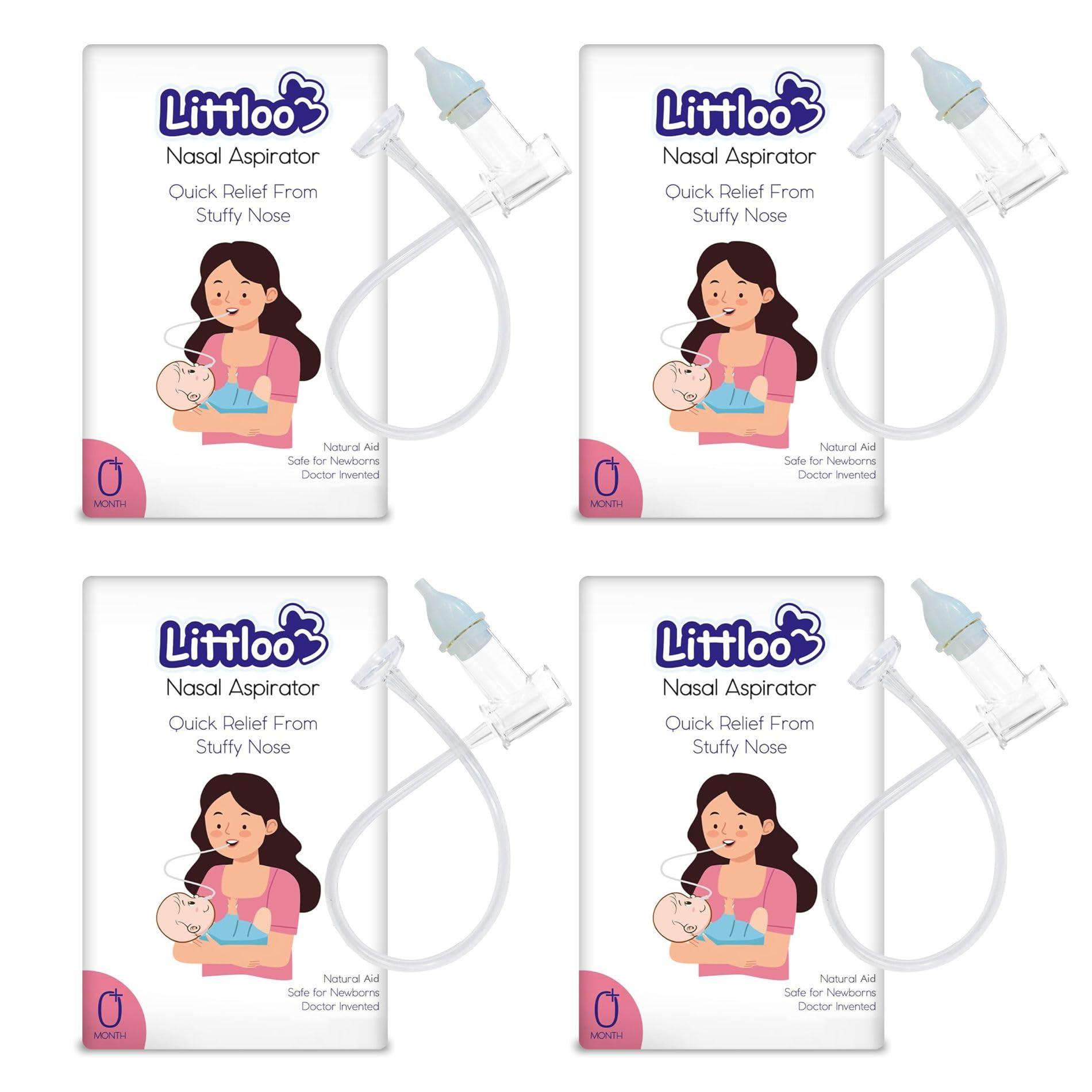 Littloo Baby Nasal Aspirator | Snotsucker for Newborns & Toddlers 0–5 Years | Gentle Mucus Remover with Soft Silicone Tip | Reusable & Easy to Clean | Congestion Relief — Amazon image 7