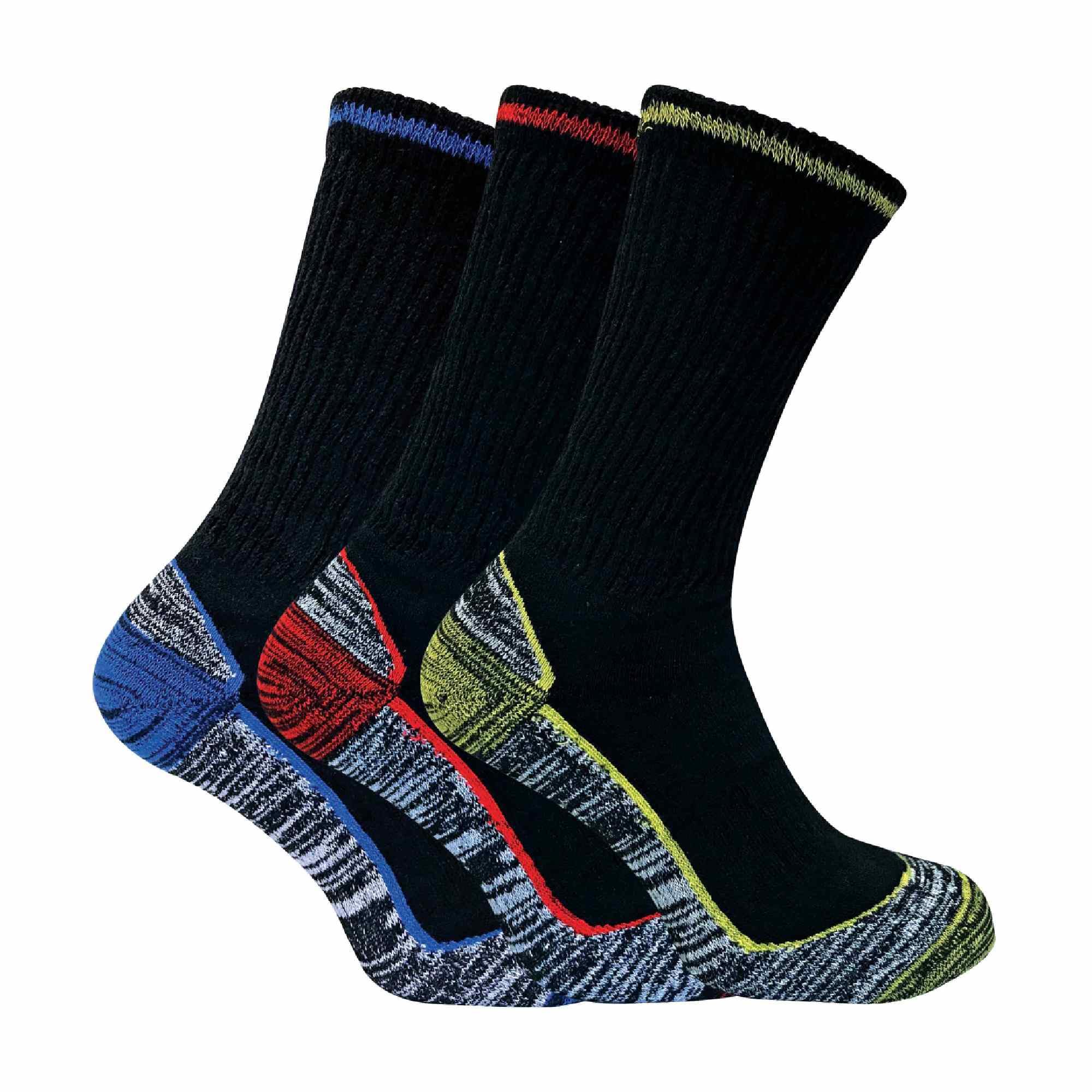 Sock Snob - Mens Heavy Duty Anti Sweat Bamboo Work Socks for Steel Boots