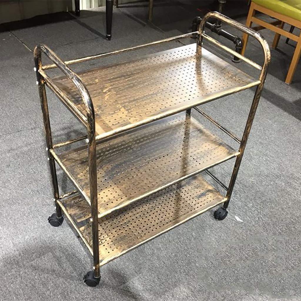 Carrello multifunzionale dell'isola della cucina dell'acciaio inossidabile con il carrello di servizio portatile di stoccaggio del vino su ruote per il ristorante dell'hotel della famiglia