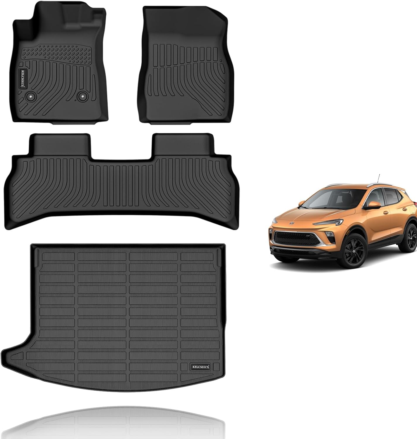 KELCSEECS Floor Mats & Cargo Liner Custom for Buick Encore