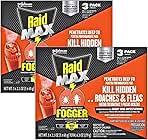 Raid Max Fogger, Insect Killer for Mosquito, Ant, Roach, Spider, Flea, for Indoor Use 6.3 Ounce (Pack of 2)