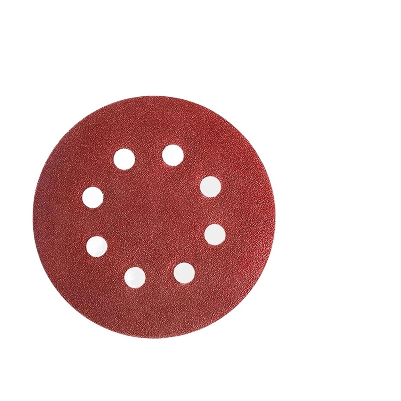 50 unidades/7 pulgadas, 8 agujeros, 125,0mm, discos de lija forma redonda, hoja pulido papel en bucle, abrasivos for lijadora Para Lijadora(Red-p60)