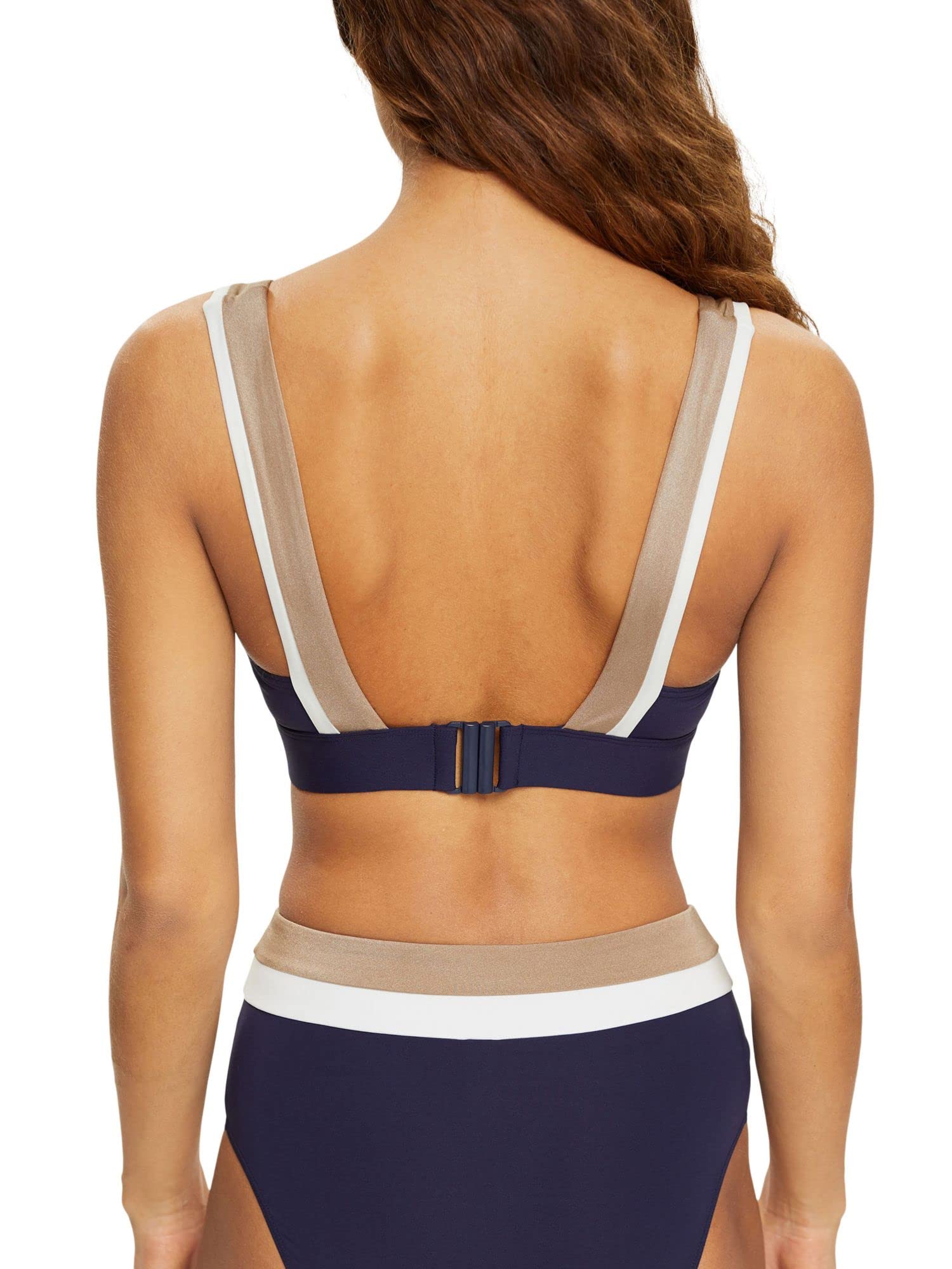 ESPRIT Damskie body Tayrona Beach RCS pad.Bra Bikini, granatowe, 40, grantowy, 40