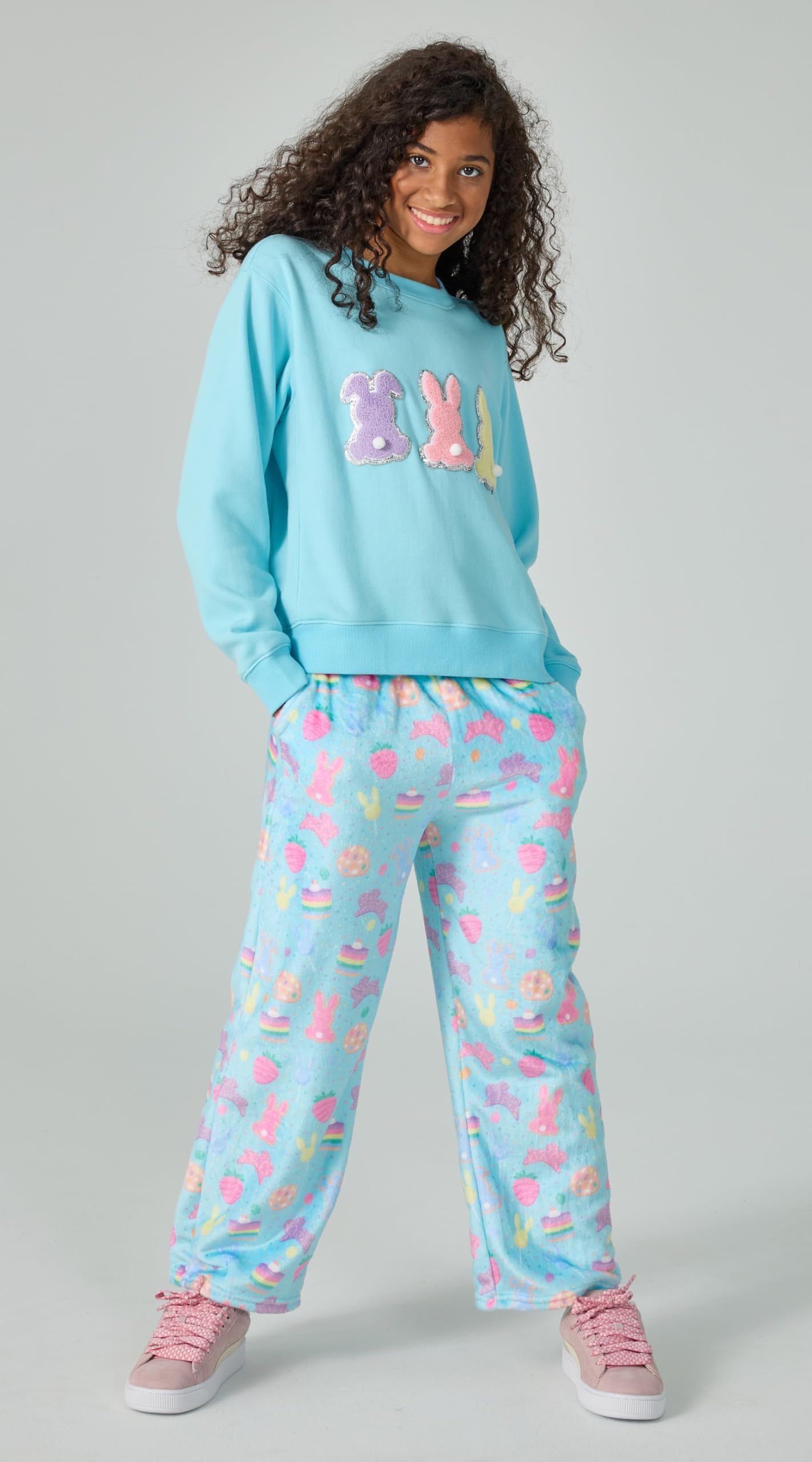 iscream Pantaloni in pile morbidi e setosi con stampa audace - Collezione Bake Shop Collection