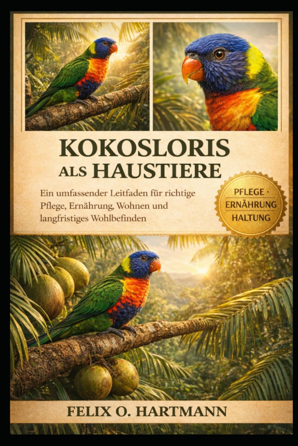 KOKOSLORIS ALS HAUSTIERE: Ein umfassender Leitfaden für richtige Pflege, Ernährung, Wohnen und langfristiges Wohlbefinden
