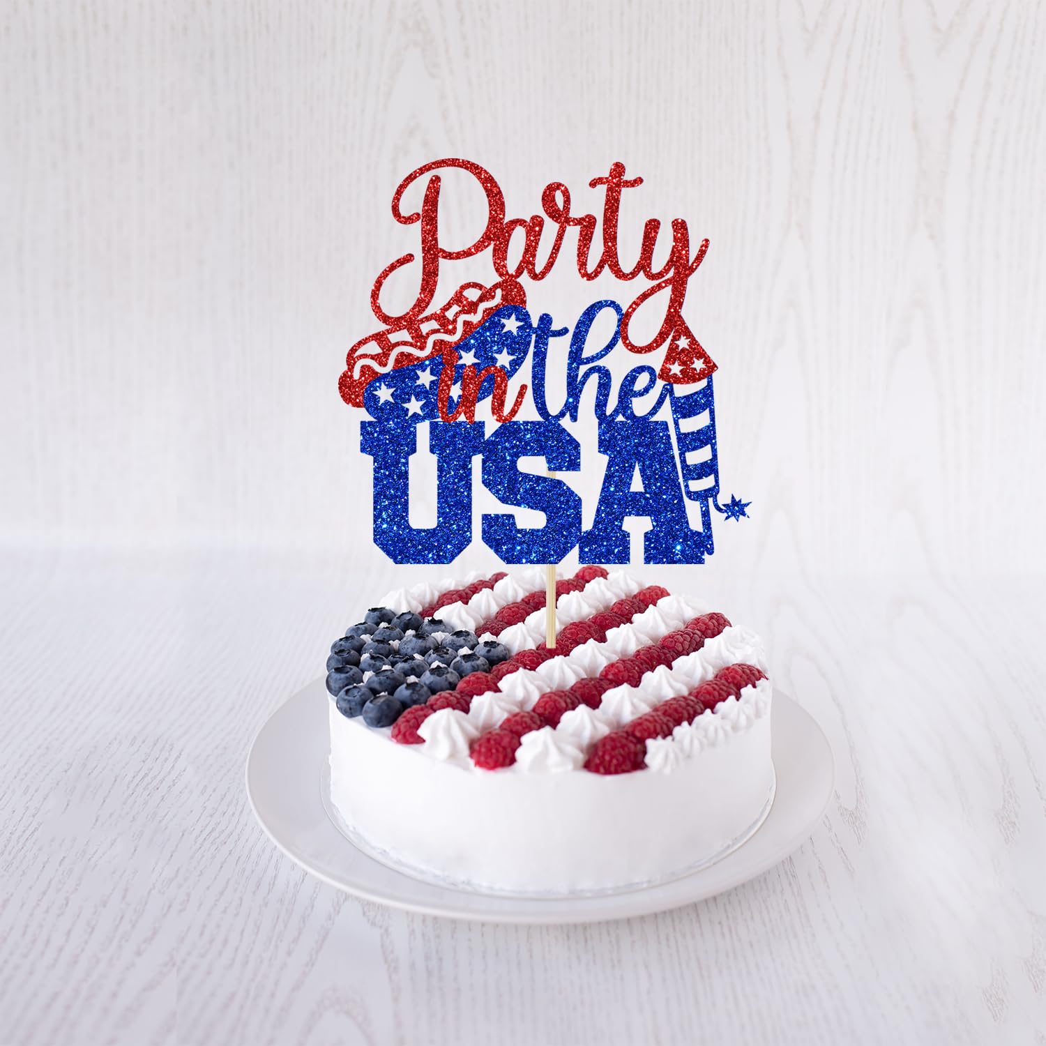 新品アメリカのパーティグッズ amscanケーキトッパー　5コセット9640円 Amazon.co.jp: Party in The USA ケーキトッパー 7月4日 ハッピー