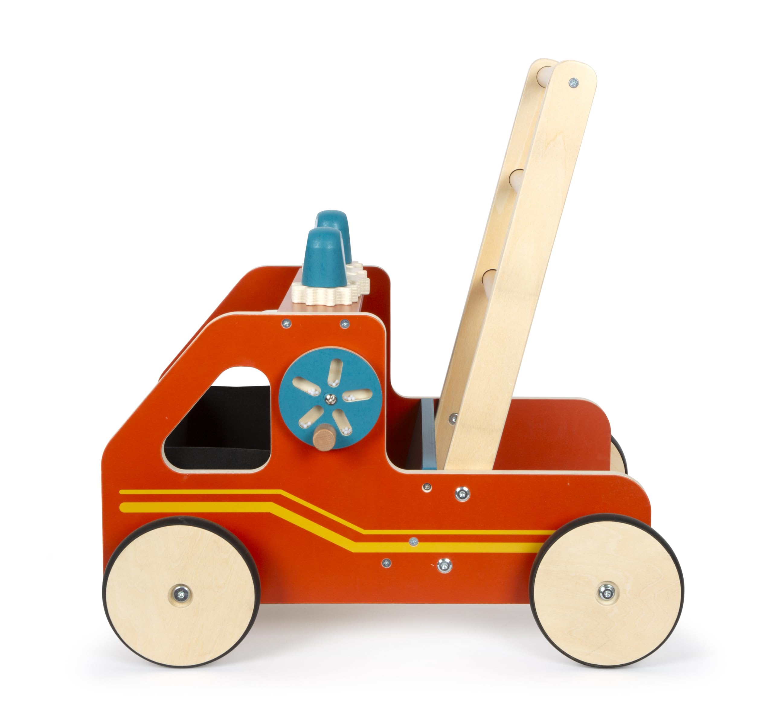 small foot Andador de Bomberos, Madera, Moderno para Aficionados a los Bomberos, niños a Partir de 12 Meses, 12540
