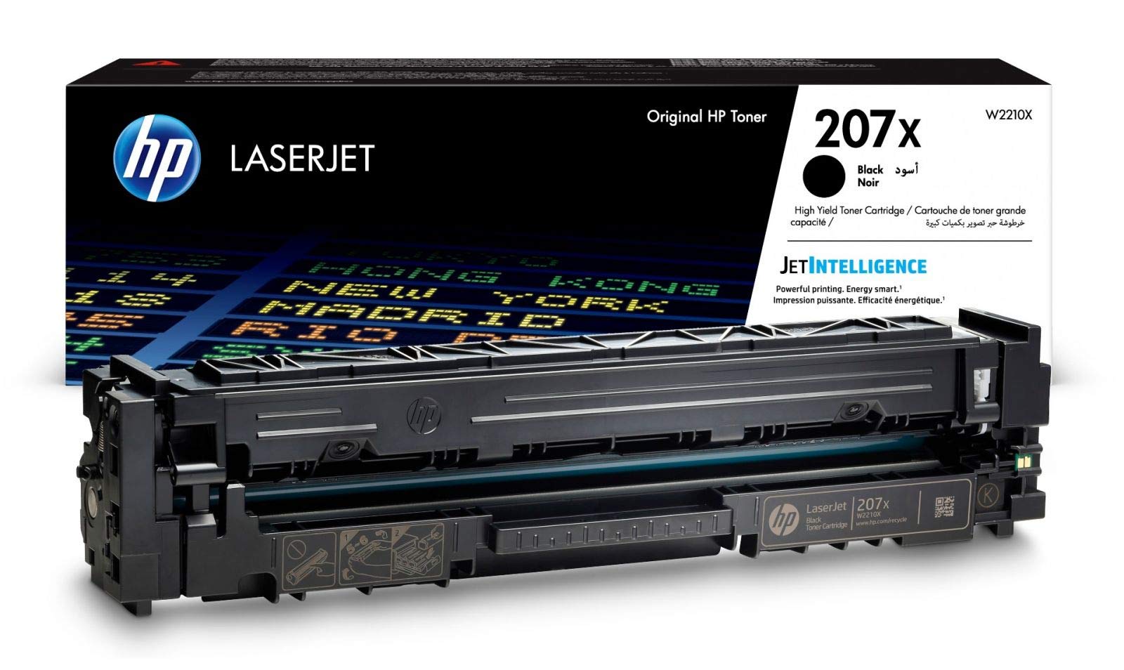 HP Lot de 4 cartouches de toner authentiques 207X Noir/cyan/magenta/jaune