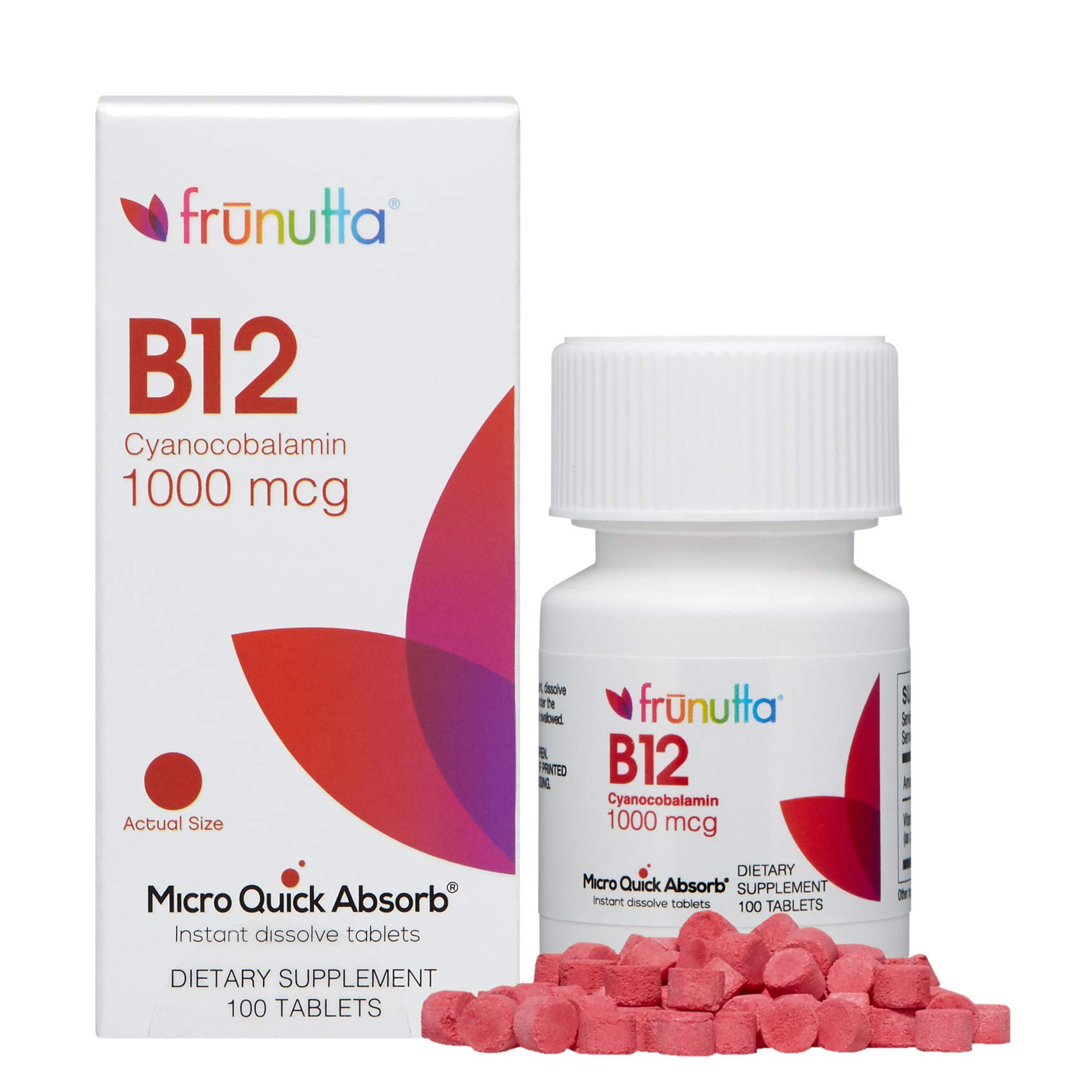 Buy B12 Cyanocobalamin 1000 mcg, Under The Tongue Instant Dissolve s, 3