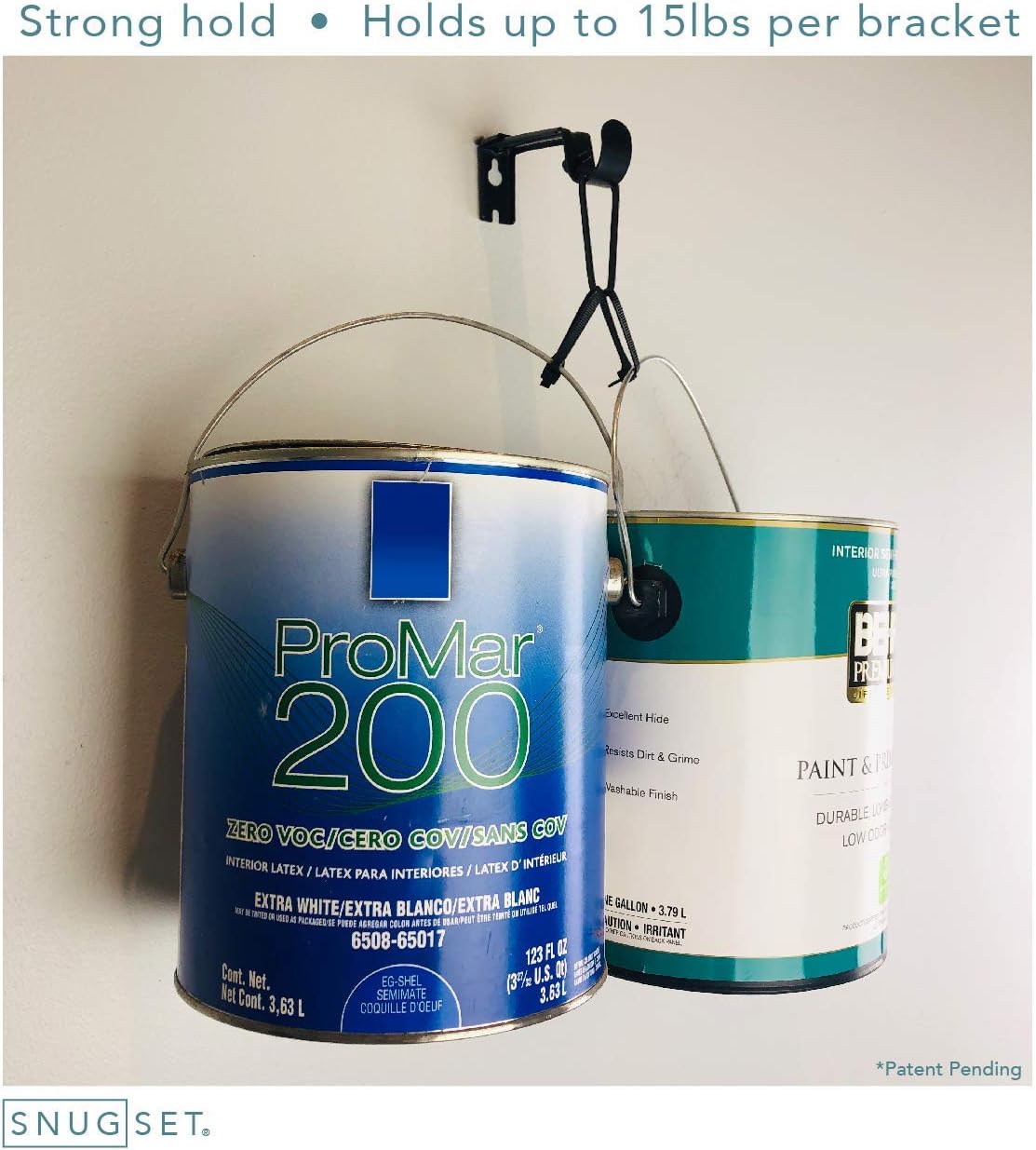 SnugSet | Quick Easy Installation | No Tools Option | 72"-144" Adjustable | 1" Dia. Durable Steel Rod | 4 Brackets Included | Supports Heavy Fabrics | Decorative Nickel Cage Ball Finial