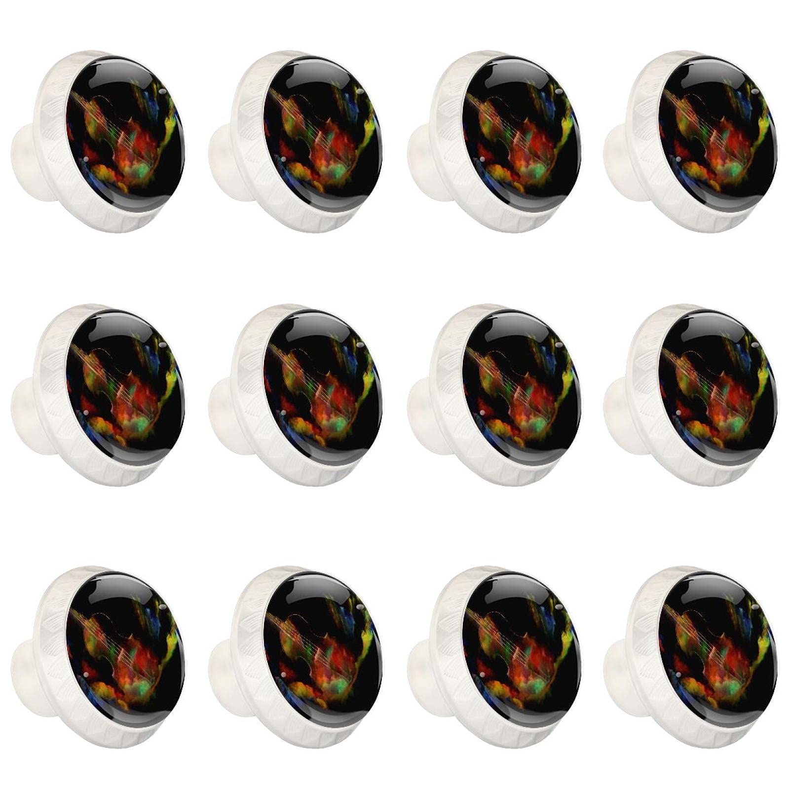 Boutons de cuisine violon poignées de placard rondes x12
