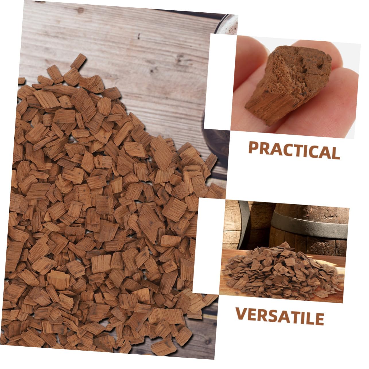 Quercia per 2 Borse da Ciascuna, Materiale in Legno di Quercia, per Ristoranti e caffè, Migliorano Aroma